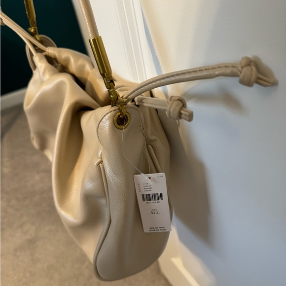 NWT Anthropologie Faux Leather Scrunch Bag - Picture 8 of 9